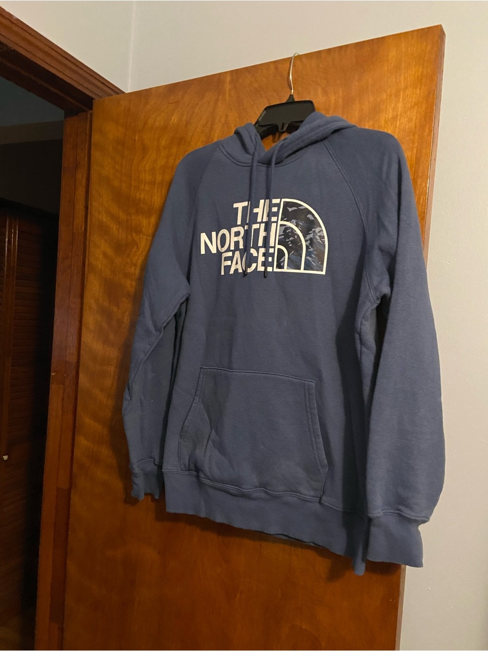The North Face Men's Navy Pullover Hoodie with Logo